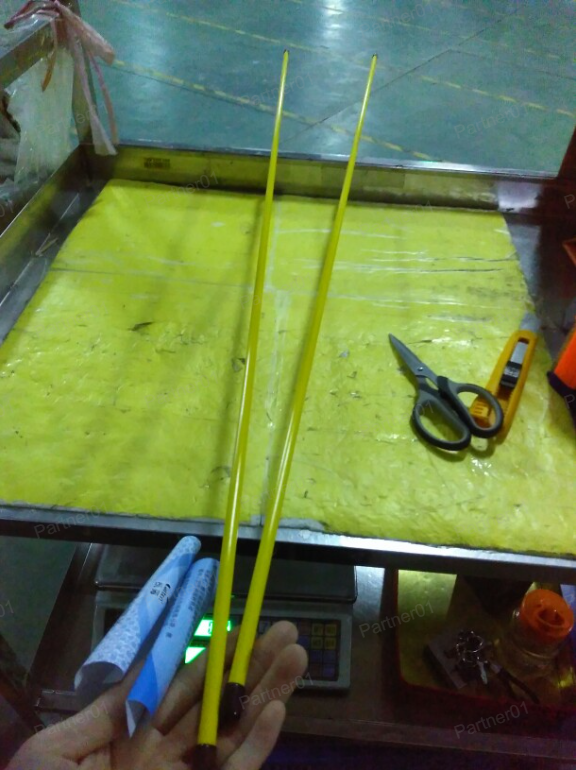 1 Pair Practice Exercice Rods Training Aid Golf Indicator Alignment Sticks (Yellow)