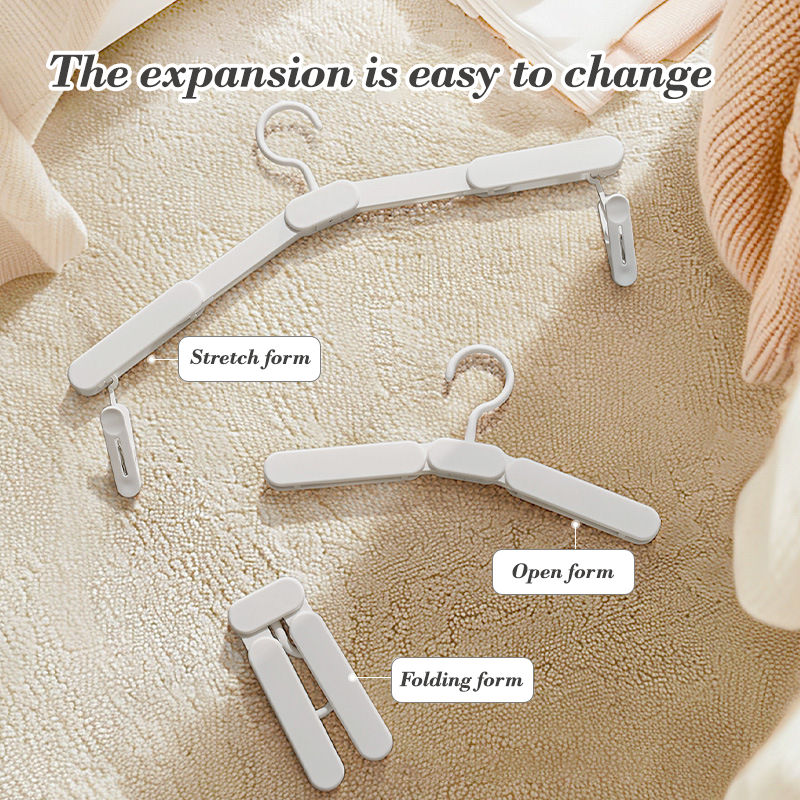 Foldable Travel Hanger Foldable Hanger Drying Rack for Socks Garments Towels - Produktbild 1